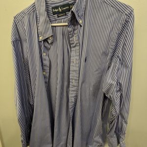 Mens Polo Classic Fit 17 32/33 EUC blue